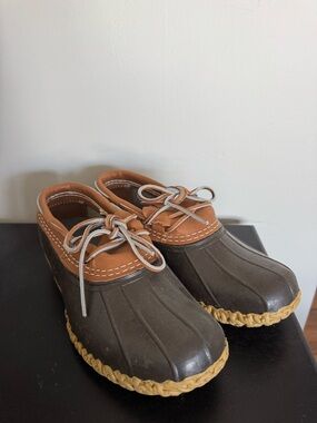 Kids Brown and Tan Waterproof Duck Shoes